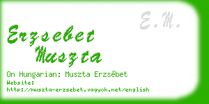 erzsebet muszta business card